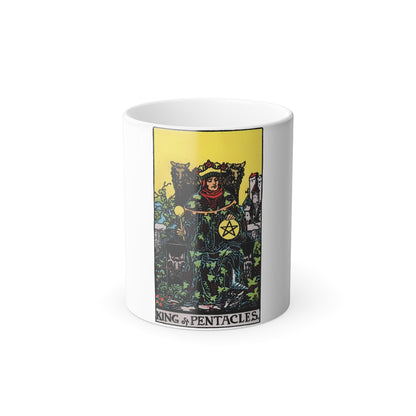 The King of Pentacles (Tarot Card) Color Changing Mug 11oz-11oz-The Sticker Space