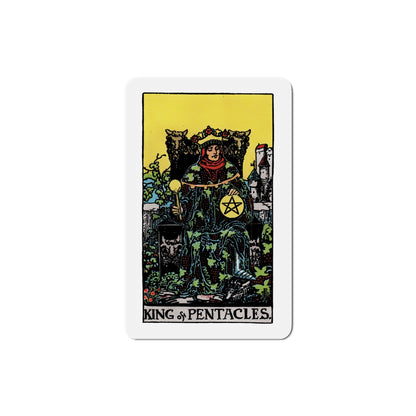 The King of Pentacles (Tarot Card) Die-Cut Magnet-5 Inch-The Sticker Space