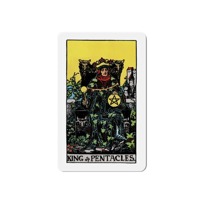 The King of Pentacles (Tarot Card) Refrigerator Magnet 2 Inch - The Sticker Space