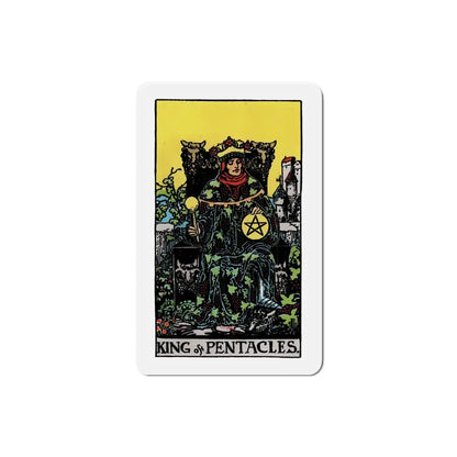 The King of Pentacles (Tarot Card) Refrigerator Magnet 4 Inch - The Sticker Space