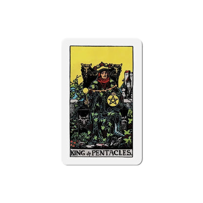 The King of Pentacles (Tarot Card) Refrigerator Magnet 6 Inch - The Sticker Space