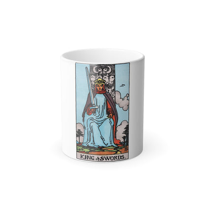 The King of Swords (Tarot Card) Color Changing Mug 11oz-11oz-The Sticker Space