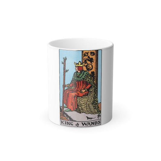 The King of Wands (Tarot Card) Color Changing Mug 11oz-11oz-The Sticker Space