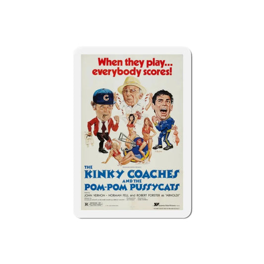 The Kinky Coaches and the Pom Pom Pussycats 1981 Movie Poster Refrigerator Magnet 2 Inch - The Sticker Space