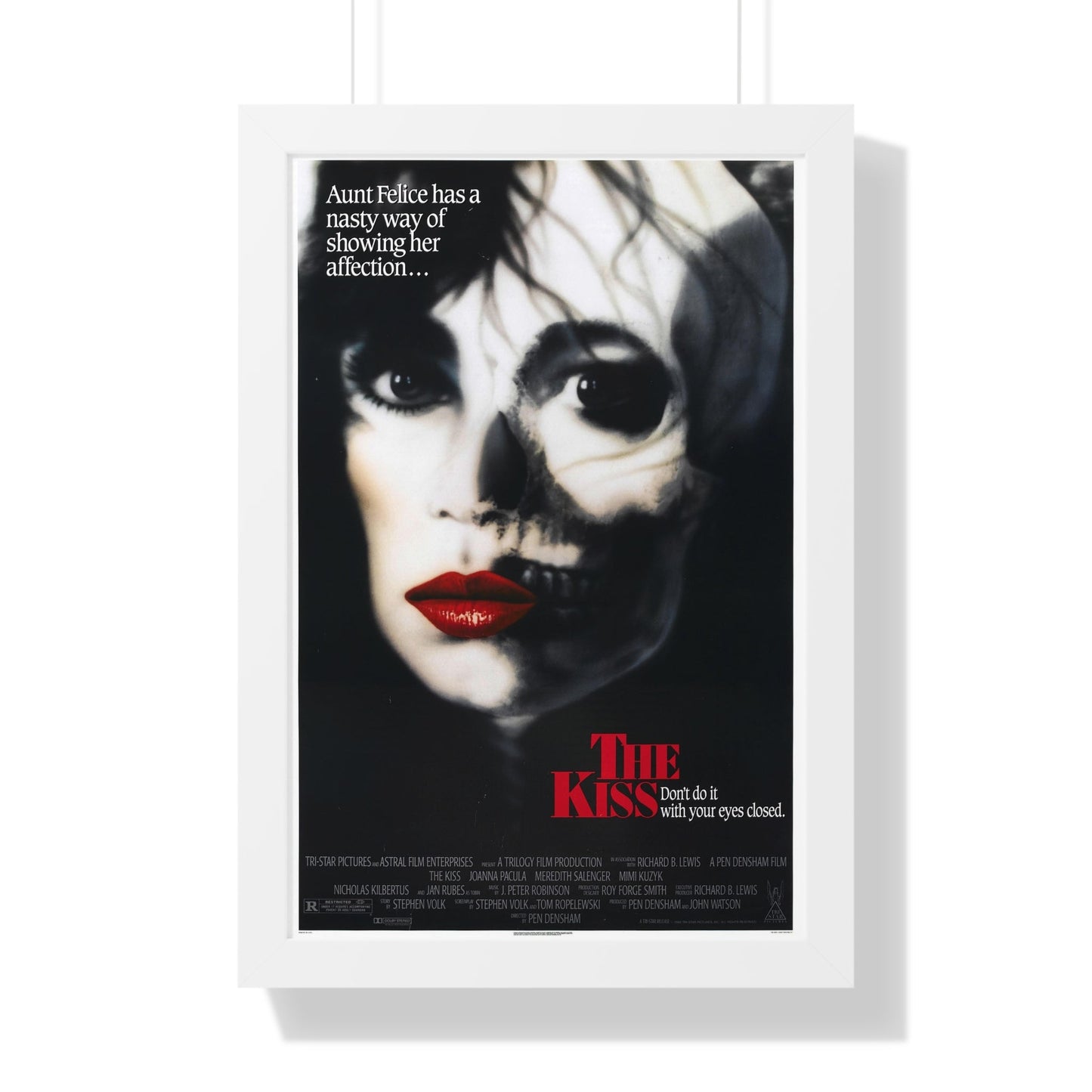 THE KISS 1988 - Framed Movie Poster-16″ x 24″-The Sticker Space