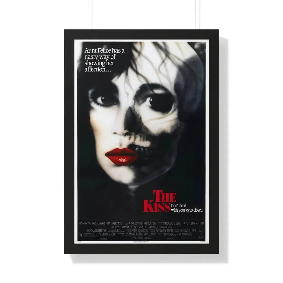 THE KISS 1988 - Framed Movie Poster 20" x 30" Black - The Sticker Space