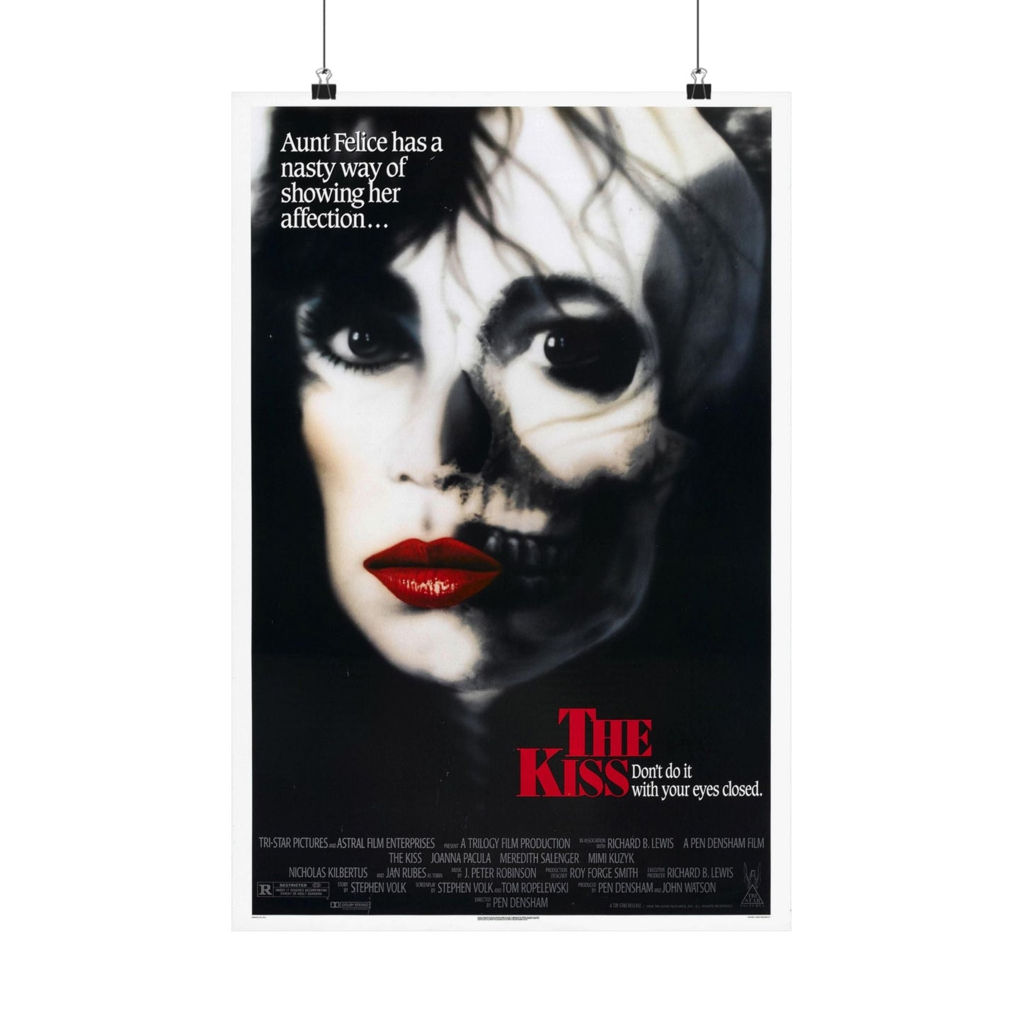 THE KISS 1988 - Paper Movie Poster-16″ x 24″-The Sticker Space