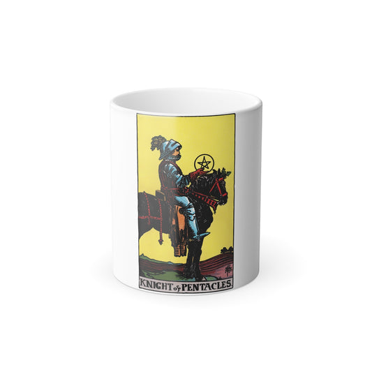 The Knight of Pentacles (Tarot Card) Color Changing Mug 11oz-11oz-The Sticker Space