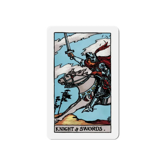 The Knight of Swords (Tarot Card) Refrigerator Magnet 2 Inch - The Sticker Space