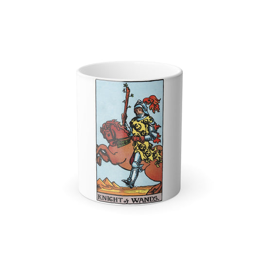 The Knight of Wands (Tarot Card) Color Changing Mug 11oz-11oz-The Sticker Space