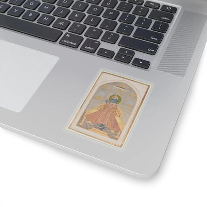 the Kota Master - Radha and Krishna Walk in a Flowering Grove (recto); Krishna Fluting (verso) - ca. 1720 (recto); ca. 1750–75 v2 - STICKER Vinyl Kiss-Cut Decal