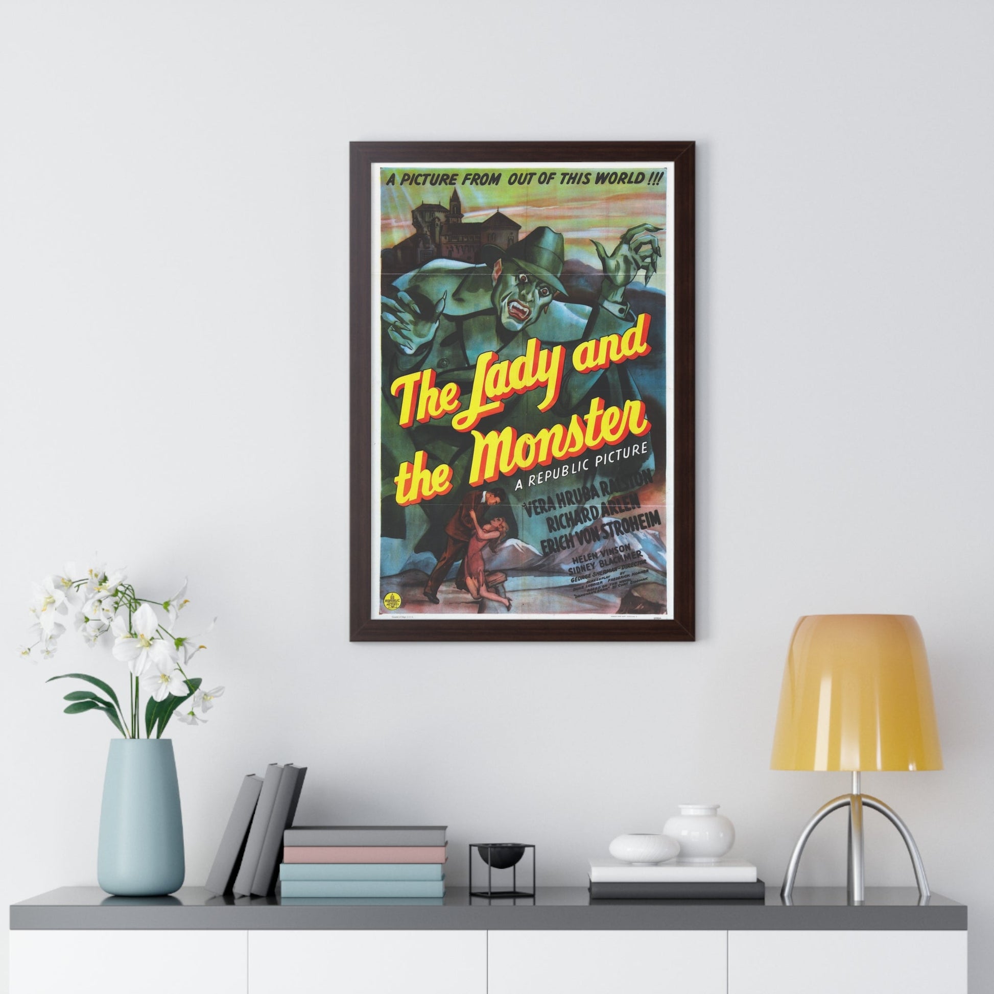 THE LADY AND THE MONSTER 1944 - Framed Movie Poster-The Sticker Space