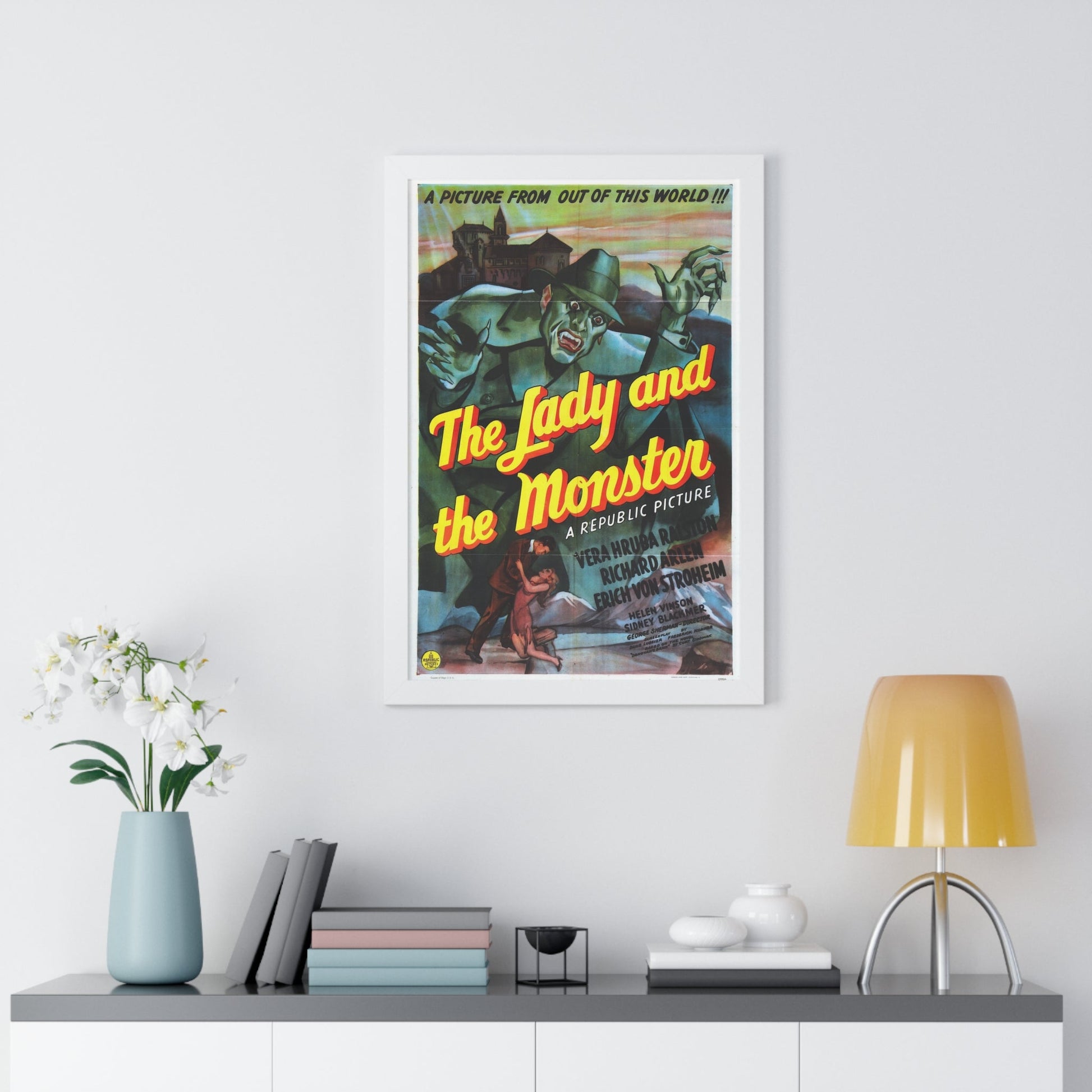 THE LADY AND THE MONSTER 1944 - Framed Movie Poster-The Sticker Space