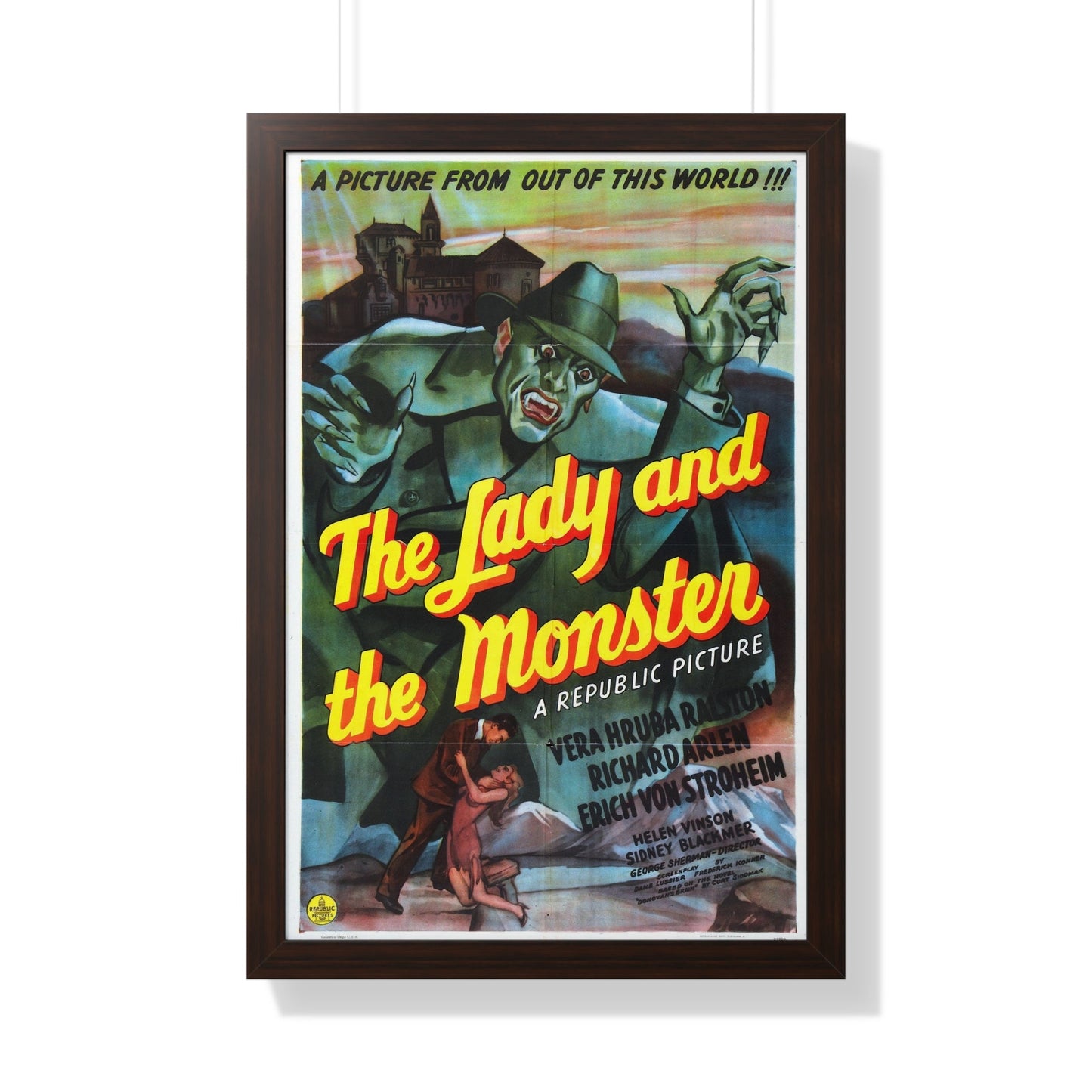 THE LADY AND THE MONSTER 1944 - Framed Movie Poster-20" x 30"-The Sticker Space