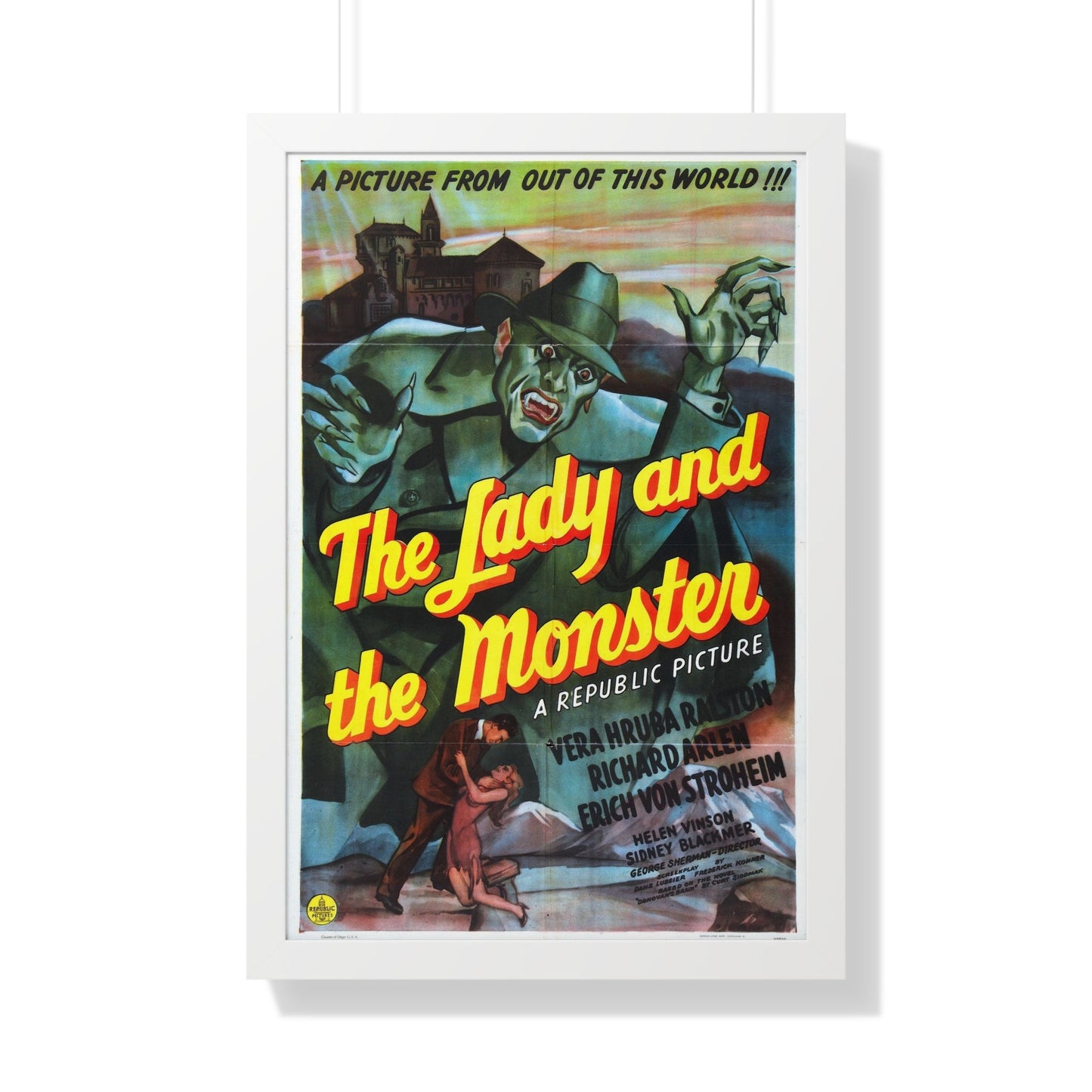 THE LADY AND THE MONSTER 1944 - Framed Movie Poster-20" x 30"-The Sticker Space