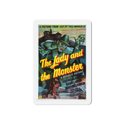 THE LADY AND THE MONSTER 1944 Movie Poster - Refrigerator Magnet 4 Inch Die-Cut - The Sticker Space