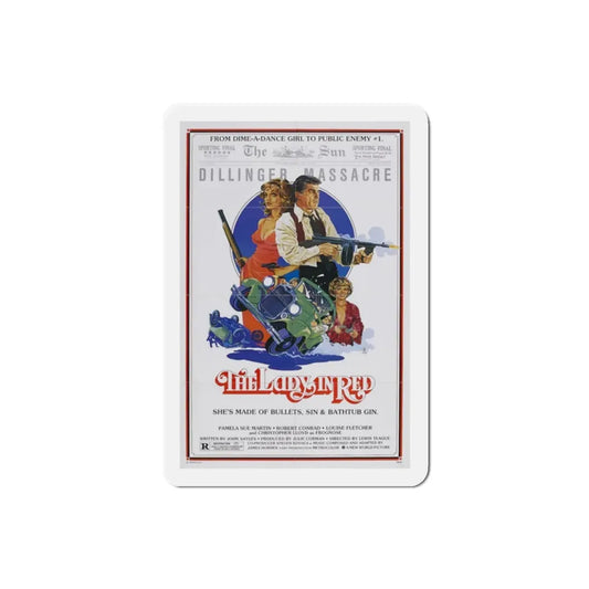 The Lady in Red 1979 Movie Poster Refrigerator Magnet 2 Inch - The Sticker Space