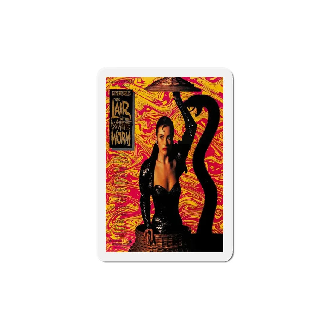 The Lair of the White Worm 1988 Movie Poster Refrigerator Magnet 6 Inch - The Sticker Space