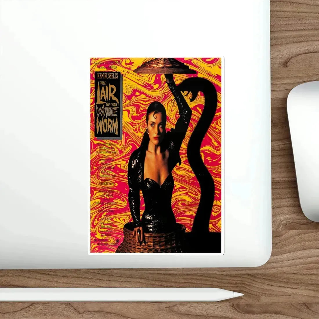 The Lair of the White Worm 1988 Movie Poster STICKER Vinyl Die-Cut Decal - The Sticker Space