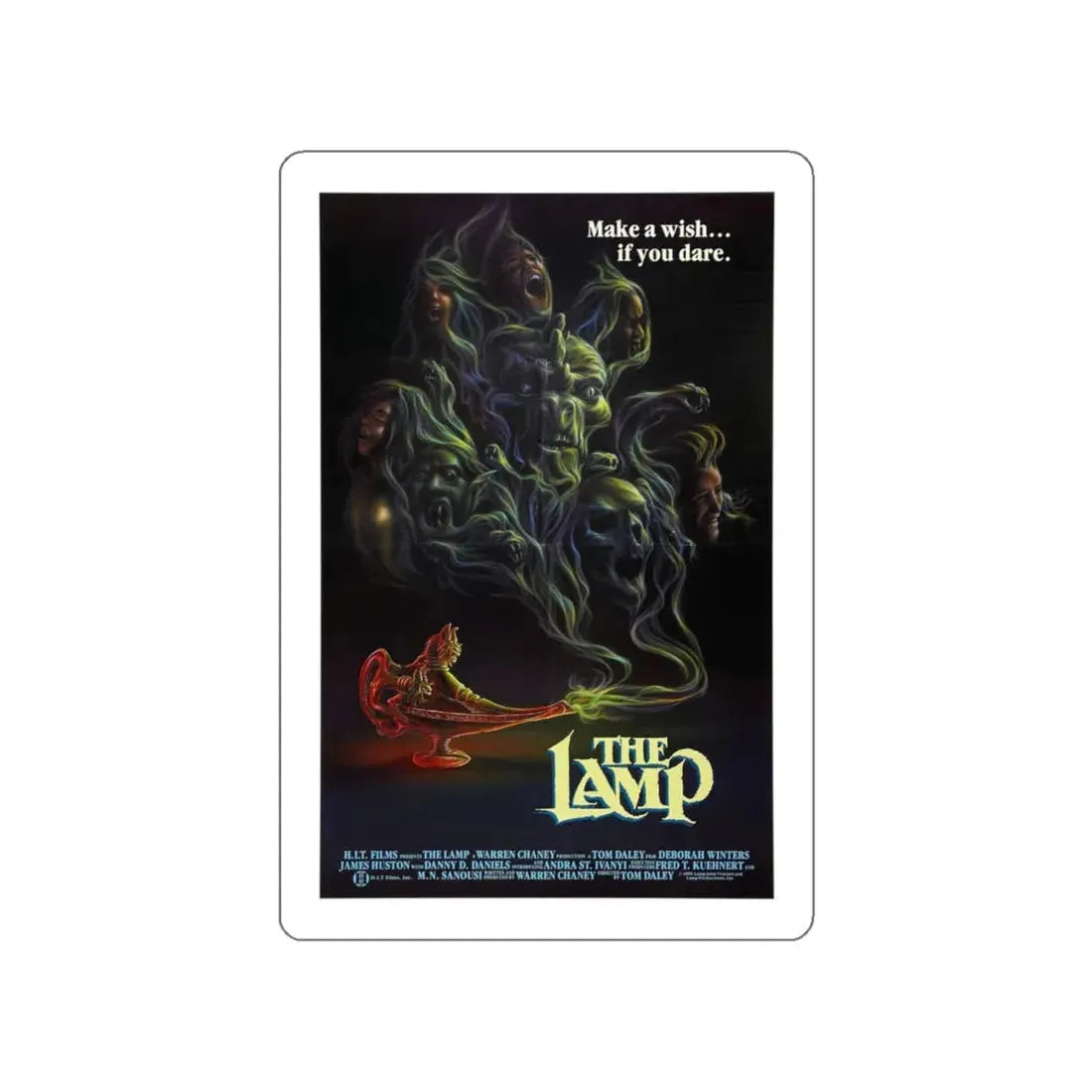 THE LAMP (THE OUTING) 1987 Movie Poster STICKER Vinyl Die-Cut Decal 4 Inch - The Sticker Space