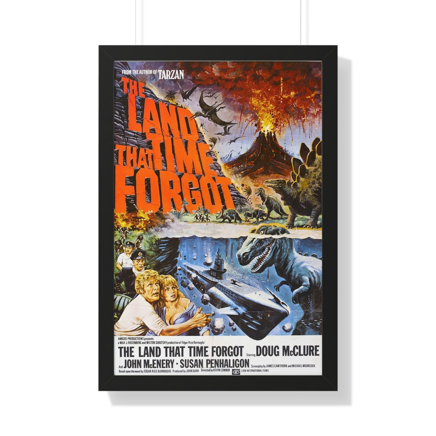 THE LAND THAT TIME FORGOT 1974 - Framed Movie Poster-20" x 30"-The Sticker Space