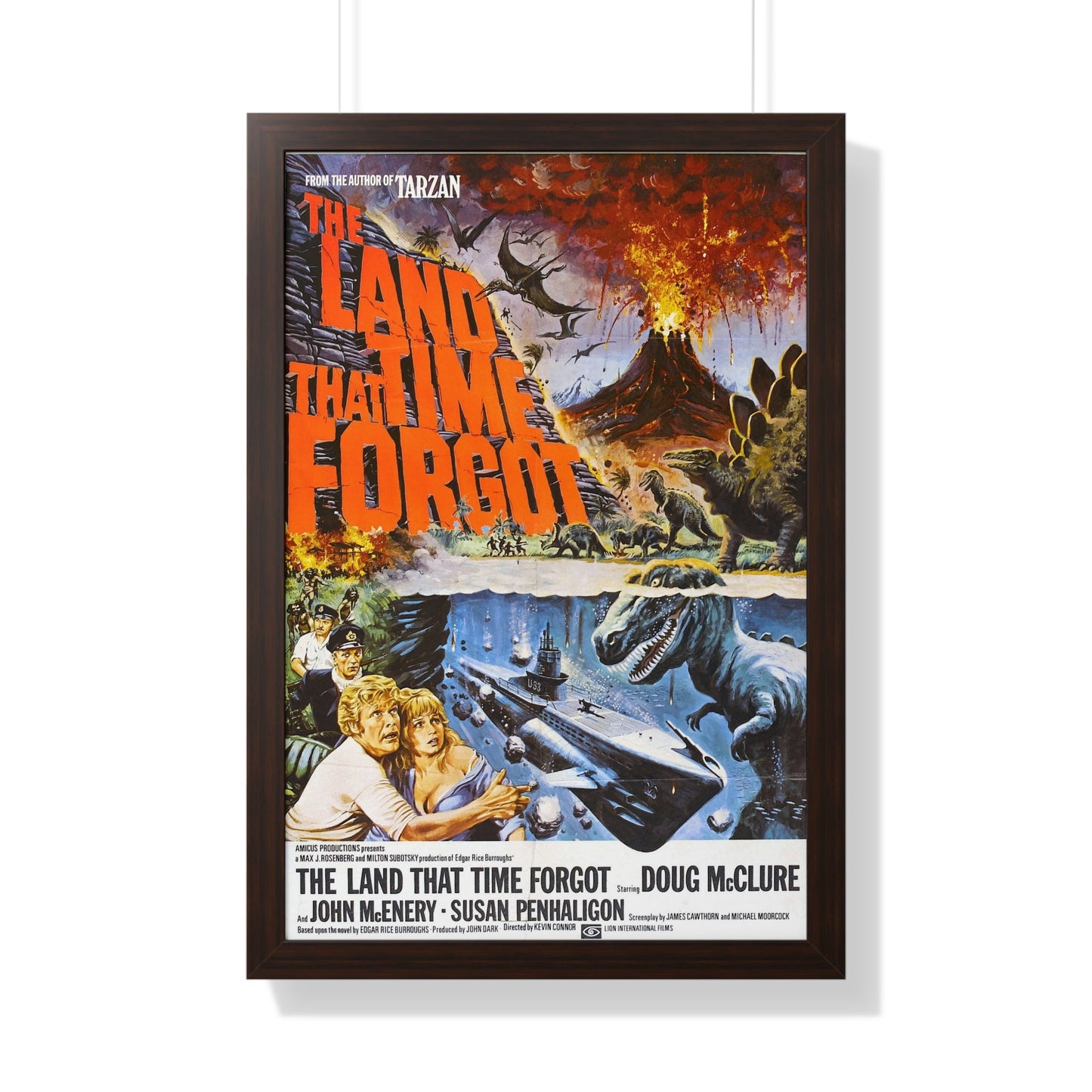 THE LAND THAT TIME FORGOT 1974 - Framed Movie Poster-20" x 30"-The Sticker Space