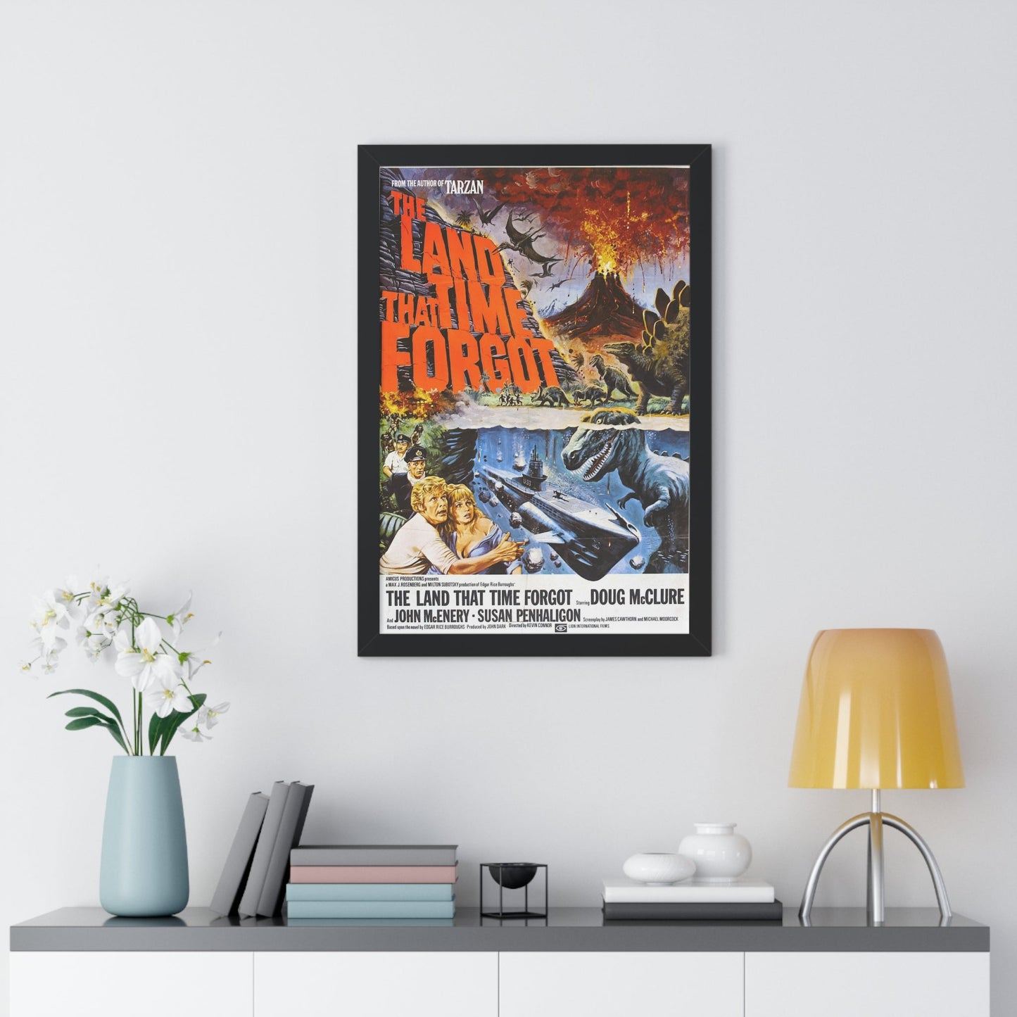 THE LAND THAT TIME FORGOT 1974 - Framed Movie Poster-The Sticker Space