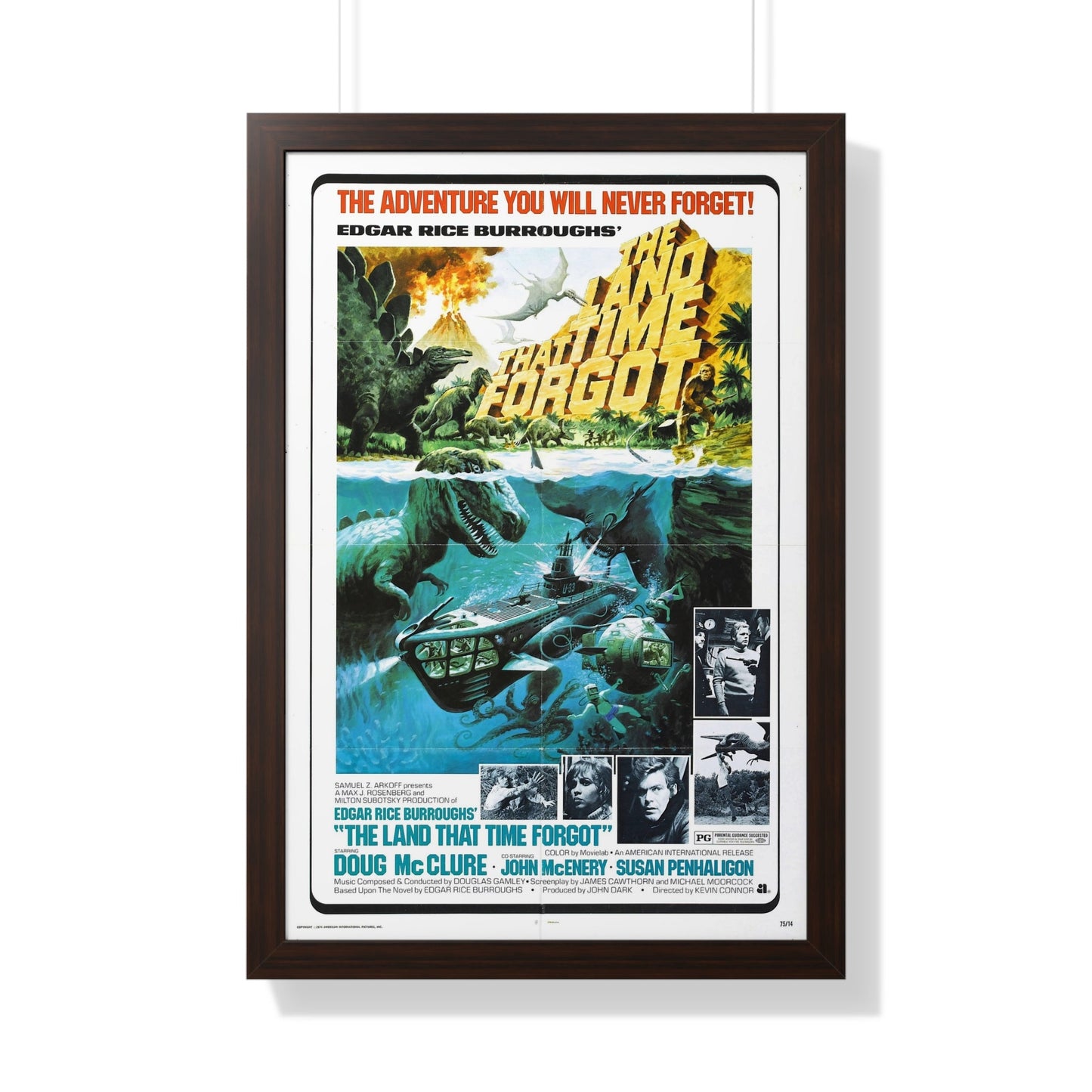 THE LAND THAT TIME FORGOT (2) 1974 - Framed Movie Poster-20" x 30"-The Sticker Space