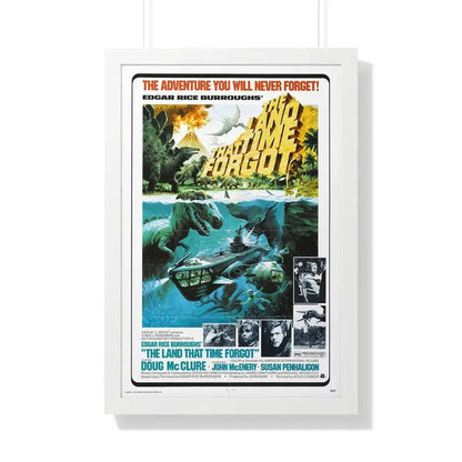 THE LAND THAT TIME FORGOT (2) 1974 - Framed Movie Poster 20" x 30" White - The Sticker Space
