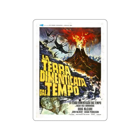 THE LAND THAT TIME FORGOT (ITALIAN) 1974 Movie Poster STICKER Vinyl Die-Cut Decal 2 Inch - The Sticker Space