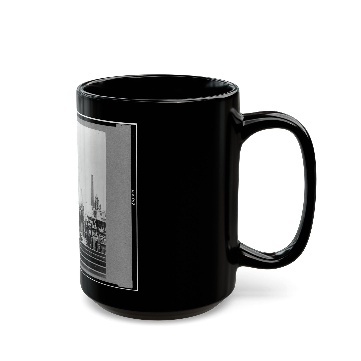 The Landing At City Point, Virginia (U.S. Civil War) Black Coffee Mug-The Sticker Space