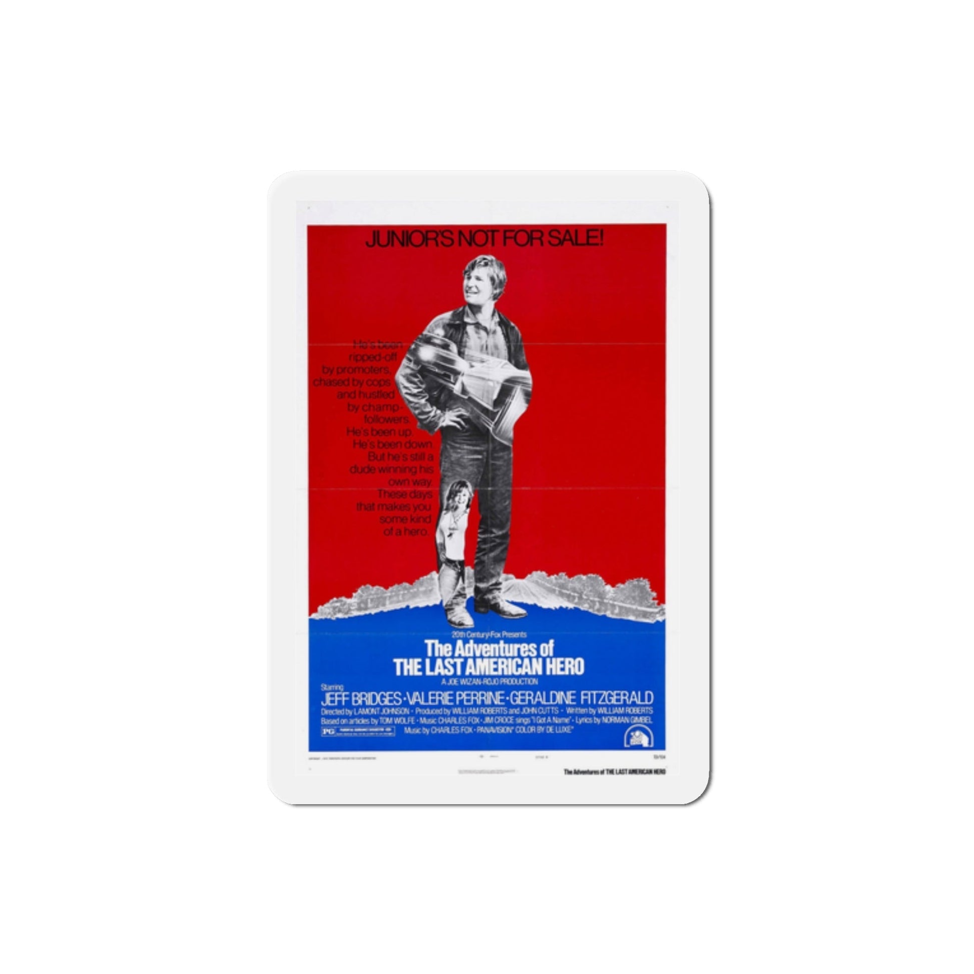 The Last American Hero 1973 Movie Poster Die-Cut Magnet-2 Inch-The Sticker Space