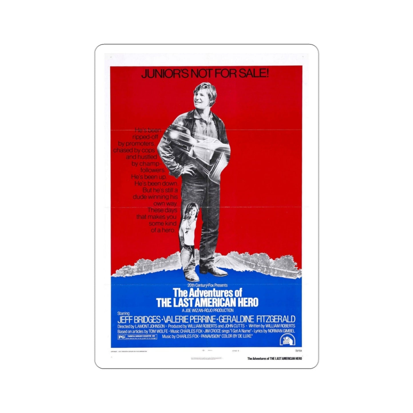 The Last American Hero 1973 Movie Poster STICKER Vinyl Die-Cut Decal-3 Inch-The Sticker Space