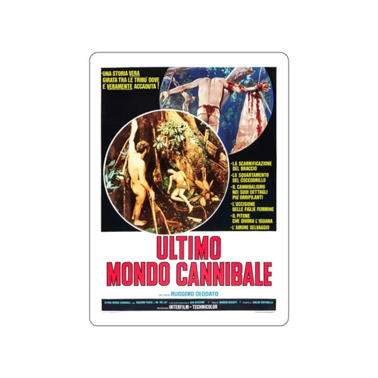 THE LAST CANNIBAL WORLD 1977 Movie Poster STICKER Vinyl Die-Cut Decal 2 Inch - The Sticker Space