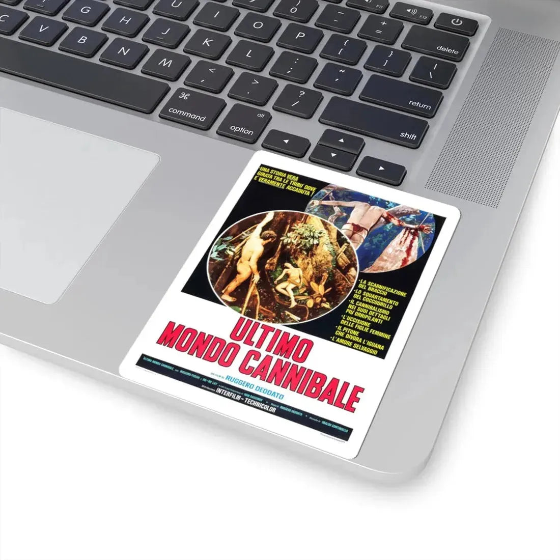 THE LAST CANNIBAL WORLD 1977 Movie Poster - STICKER Vinyl Kiss-Cut Decal - The Sticker Space