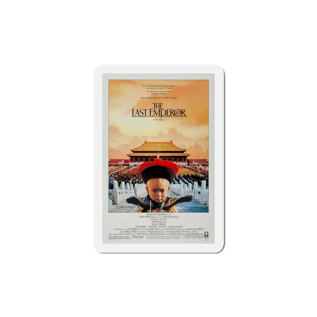 The Last Emperor 1987 Movie Poster Refrigerator Magnet 5 Inch - The Sticker Space