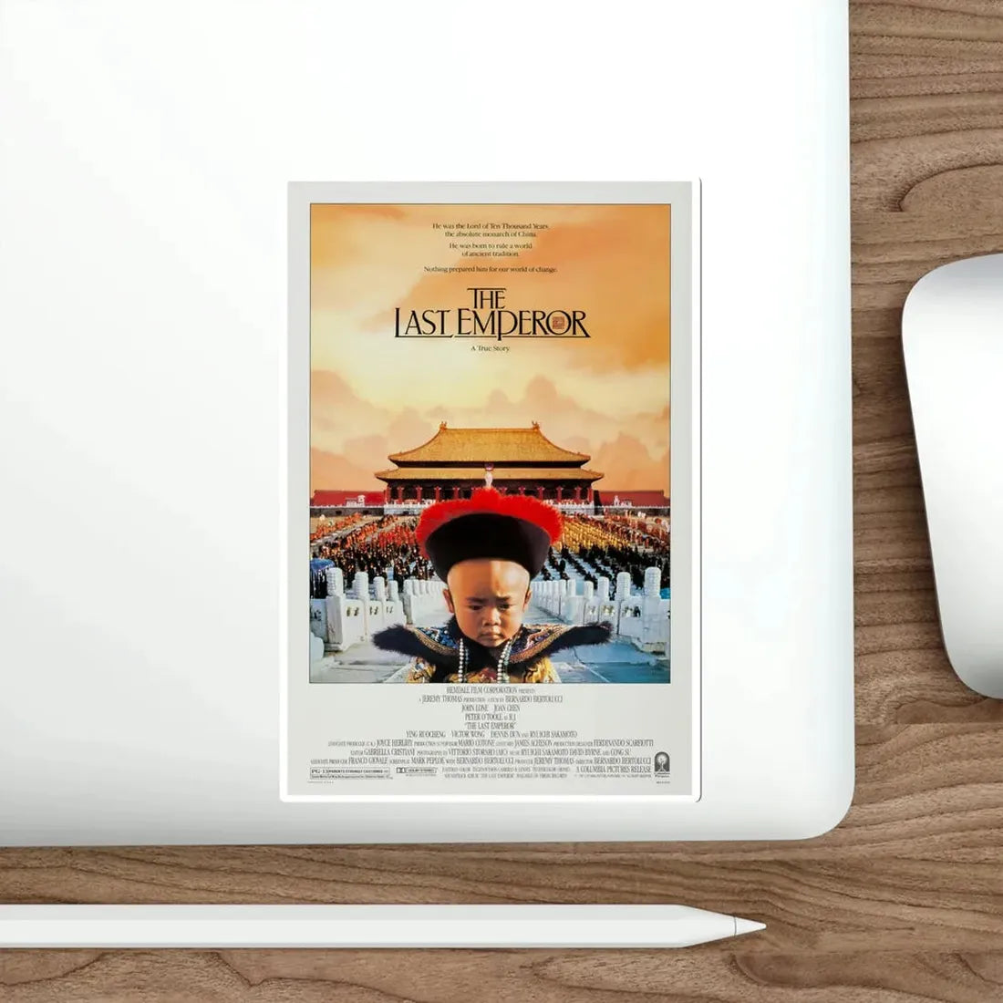 The Last Emperor 1987 Movie Poster STICKER Vinyl Die-Cut Decal - The Sticker Space