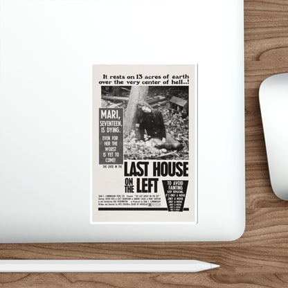 The Last House on the Left 1972 Movie Poster STICKER Vinyl Die-Cut Decal-The Sticker Space