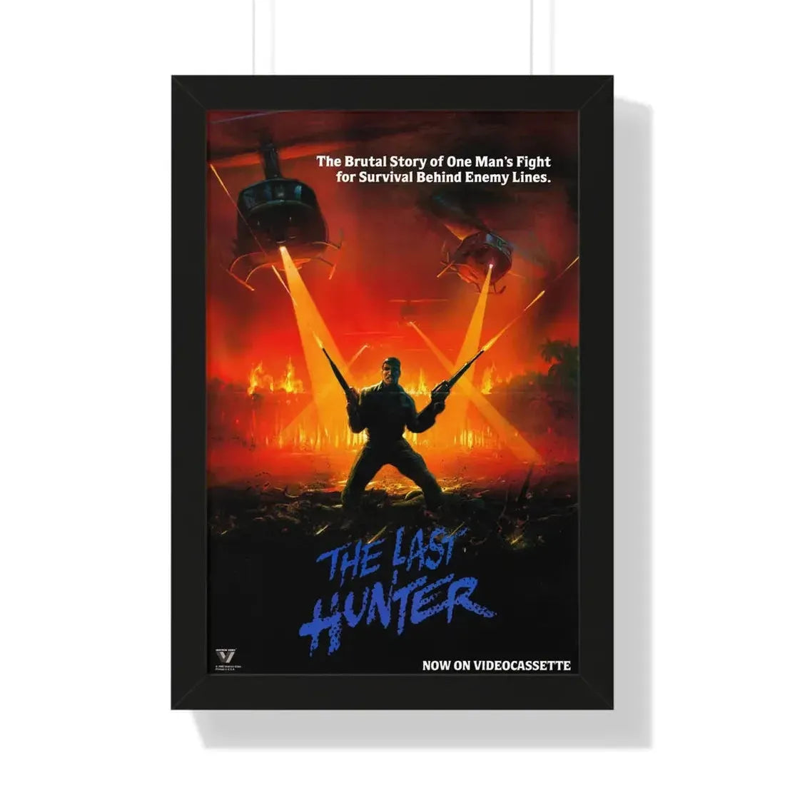 THE LAST HUNTER 1980 - Framed Movie Poster 16″ x 24″ Black - The Sticker Space