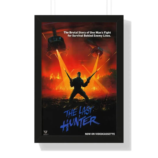 THE LAST HUNTER 1980 - Framed Movie Poster 16″ x 24″ Black - The Sticker Space