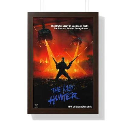 THE LAST HUNTER 1980 - Framed Movie Poster 16″ x 24″ Walnut - The Sticker Space