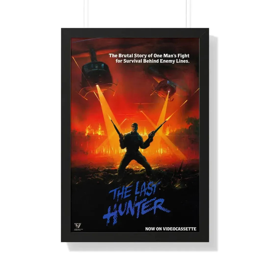 THE LAST HUNTER 1980 - Framed Movie Poster 20" x 30" Black - The Sticker Space