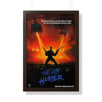 THE LAST HUNTER 1980 - Framed Movie Poster 20" x 30" Walnut - The Sticker Space