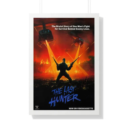 THE LAST HUNTER 1980 - Framed Movie Poster 20" x 30" White - The Sticker Space