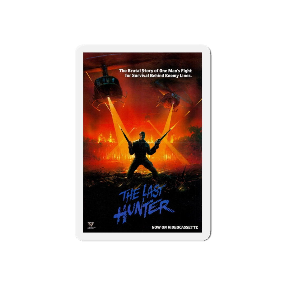 THE LAST HUNTER 1980 Movie Poster - Refrigerator Magnet-4" x 4"-The Sticker Space