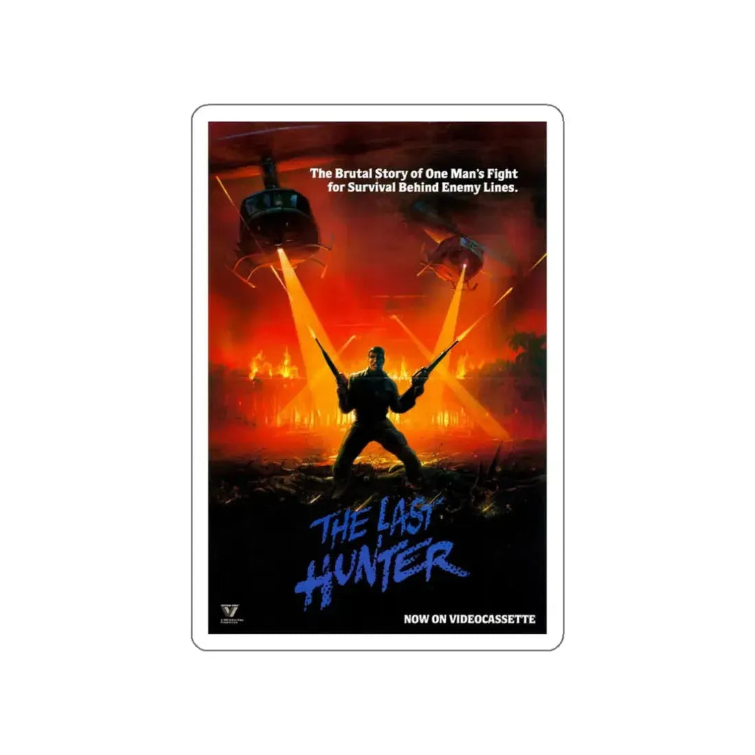 THE LAST HUNTER 1980 Movie Poster STICKER Vinyl Die-Cut Decal 3 Inch - The Sticker Space