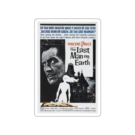 THE LAST MAN ON EARTH 1964 Movie Poster STICKER Vinyl Die-Cut Decal 2 Inch - The Sticker Space