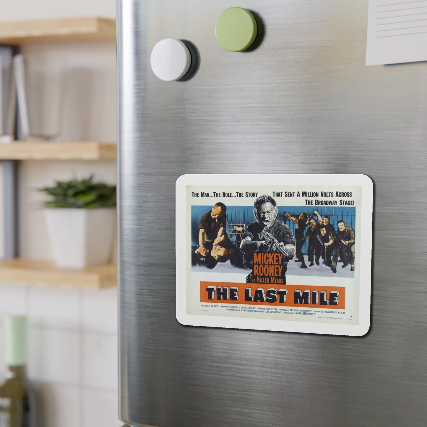 The Last Mile 1959 Movie Poster Die-Cut Magnet-The Sticker Space