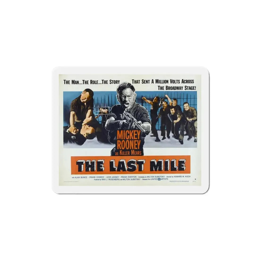 The Last Mile 1959 Movie Poster Refrigerator Magnet 4 Inch - The Sticker Space
