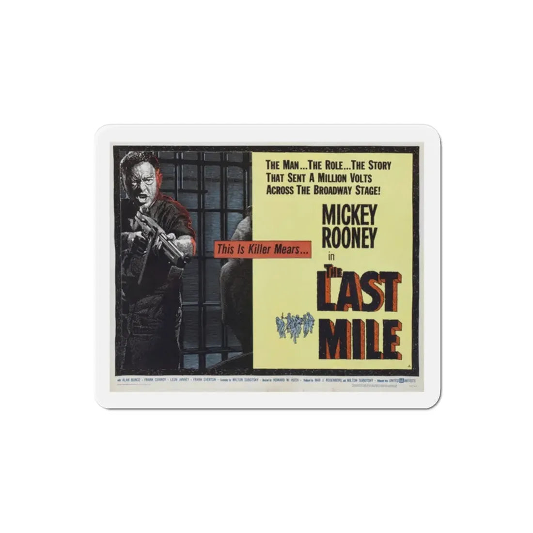 The Last Mile 1959 v2 Movie Poster Refrigerator Magnet 2 Inch - The Sticker Space